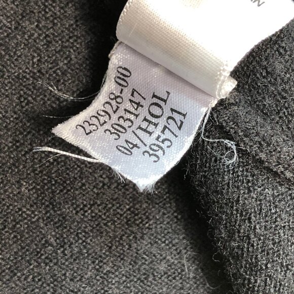 Banana Republic Sweater Men's L* (S) Black 100% Extra Fine Italian Merino Wool V - Picture 13 of 14